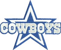 Dallas Cowboys-Dallas Cowboys, Football embroidery, Dallas embroidery, machine embroidery