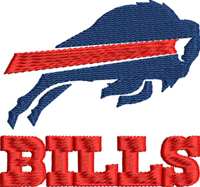 Buffalo Bills-Buffalo, Bills, football, team, machine embroidery, football