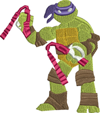 Donatello Blue-Donatello, ninja turtles, ninja, turtles, machine embroidery