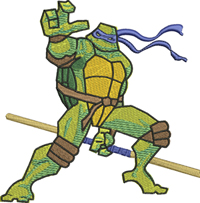 Leonardo ninja-Ninja, Leonardo, turtle, machine embroidery, embroidery design
