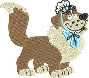 Nana-Nana, dog, peter pan, machine embroidery, movie embroidery