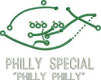 Philly Special-Philly Special, Philly Philly, machine embroidery, embroidery designs, Eagles football