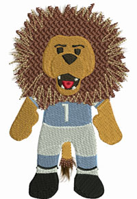 Roary Mascot-Roary, Mascot, Detroit Lions, machine embroidery, mascots, football