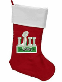 Eagles Super bowl champion Christmas stocking-Christmas stockings, stockings, Eagles, Super Bowl, football, sports