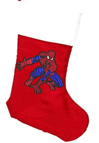 Spiderman personalized Christmas stocking-Spiderman stocking, Christmas stockings, personalized stockings, stockings, embroidered stockings