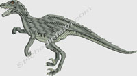 Velociraptor-Dinosaur, Velociraptor, dino, dinosaurs, animal, machine embroidery, embroidery designs