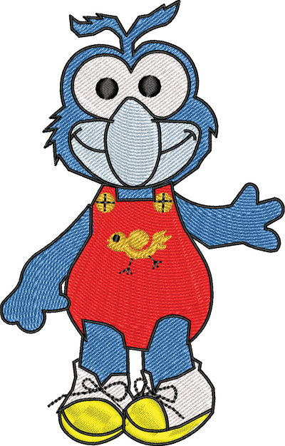 Baby Gonzo-Gonzo, Baby, muppets, machine embroidery
