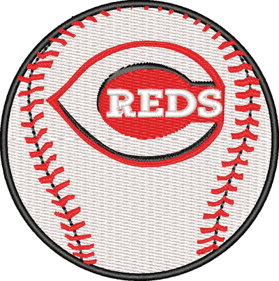Cincinnati Reds-Cincinnati, Reds, Baseball, sports, machine embroidery
