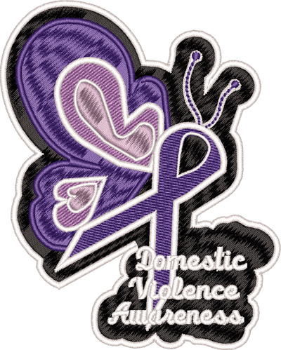 Domestic Violence Abuse-Domestic, Violence, Abuse, machine embroidery