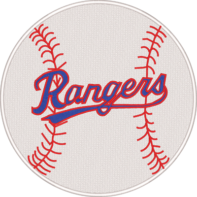 Rangers baseball-Rangers, Texas, baseball, sports, teams, machine embroidery
