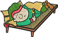 After Christmas Elf-Christmas Elf, Elf, Christmas embroidery, machine embroidery, Elves