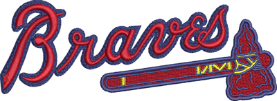 Braves-Braves, baseball, sports, machine embroidery, Atlanta