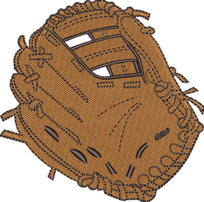 Baseball Mitt-Baseball, Mitt, Glove, Machine embroidery, sports
