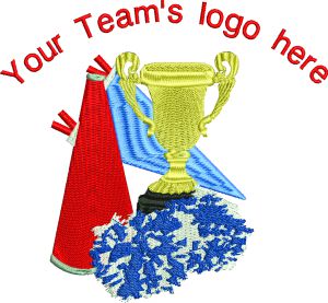 Cheerleading And Get Your Teams Name Free Machine Embroidery Or Patch-Cheerleading Machine embroidery embroidery design embroidery patch