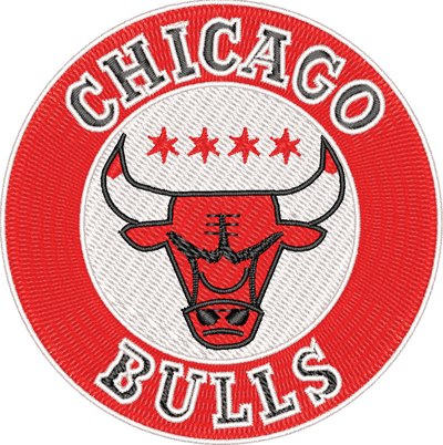 Chicago bulls logo-Chicago, Bulls, basketball, machine embroidery