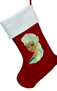 Elsa Personalized embroidered Christmas stocking-Personalized Christmas stockings, Christmas stockings, Elsa Christmas stockings. Christmas stockings, stitchedinfaith.com