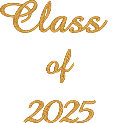 Class of 2025-Class of 2025, graduation, Class, 2025, school, graduate, machine embroidery