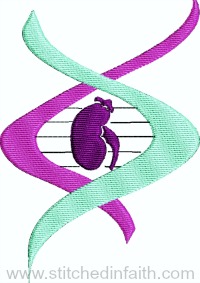 DNA Kidney Doner-Kidney doner, Kidney transplant, DNA doner, awareness ribbons, awareness logos
Kidney logos, machine embroidery, awareness embroidery