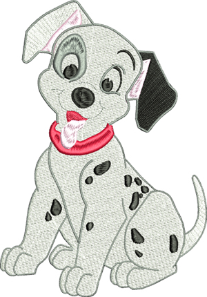 Dalmatian puppy-Dalmatian, puppy, machine embroidery, dogs, puppies