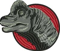 Dinosaur Raptor-Dinosaur,Raptor, machine embroidery, animals, dino,