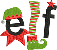 ELF-Elf, elves, machine embroidery, Elf embroidery, Christmas embroidery