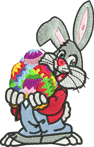 Easter Bunny-Easter Bunny, Bunny, Rabbit, Easter eggs, machine embroidery, Easter, holiday,rabbit,eggs,embroidery