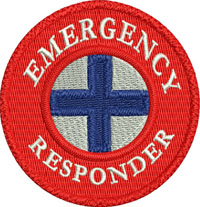 Emergency Responders-Emergency Responders embroidery, emergency logo, Responders logo, machine embroidery, Emergency Responders embroidery