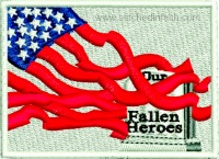 Fallen Heroes-Fallen heros, Hero, Armed Forces, soliders, machine embroidery, heros embroidery, American Heros, embroidery