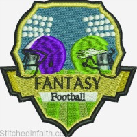 Fantasy Football-Fantasy Football, football, football embroidery, Fantasy embroidery, sports embroidery, embroidery