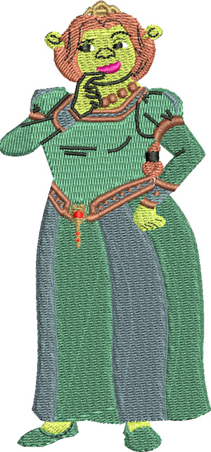 Fiona-Fiona, machine embroidery, princess, embroidery