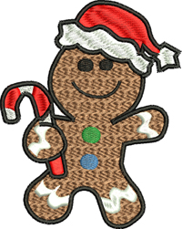 Gingerbread Cookie-Gingerbread, Cookies, Cookie, Gingerbread cookie, machine embroidery, embroidery