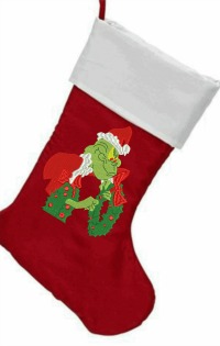 Personalized Grinch  Christmas stocking