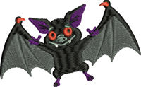 Halloween Bat-Halloween embroidery, Bat embroidery, Halloween, Bats, machine embroider