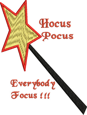 Hocus Pocus-School, teacher, learning, machine embroidery, 