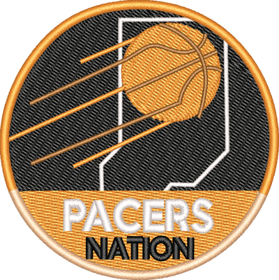 Indiana Pacers Nation-Indiana, Pacers, basketball, Nation, sports, machine embroidery