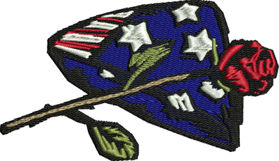 Interment flag-Interment, USA, Flag, veterans, servicemen, deceased, soliders, machine embroidery