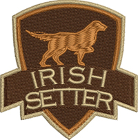 Irish Setter Patch-Irish setter, Irish setter embroidery, Irish setter patch, dog embroidery