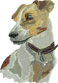 Jack Russell-Jack Russell, Dog embroidery, Jack Russell embroidery, machine embroidery, animal embroidery, dog embroidery