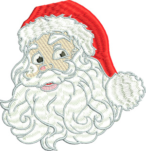 Just Santa-Santa, Clause, Christmas, Holiday, machine embroidery