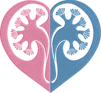 Kidney donor-Kidney, donor, machine embroidery, kidney donor, kidney donation