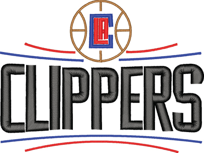 LA Clippers-LA, Clippers, basketball, sports, machine embroidery