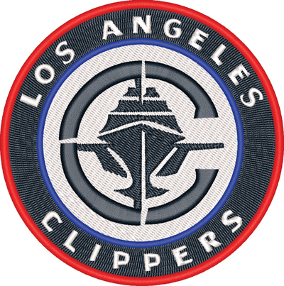 Los Angeles Clippers-Los Angeles, Clippers, basketball, sports, machine embroidery