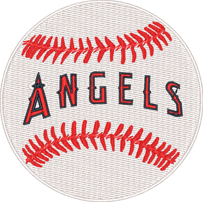 Los Angeles baseball-Los Angeles baseball, baseball, Los Angeles, machine embroidery