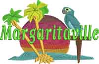 Margaritaville-Margaritaville, summer, machine embroidery, beach, summer fun
