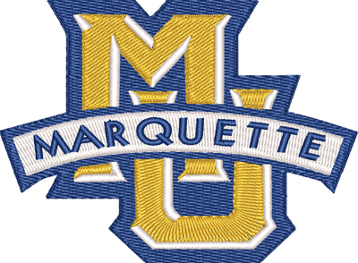 Marquette-Marquette, basketball, sports, machine embroidery