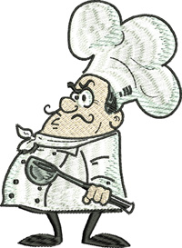 Master Chef-Chef embroidery, machine embroidery, kitchen embroidery, cook embroidery, Chef,Master Chef