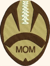 Mom Football-Mom football, football, sports, football mom, machine embroidery, stitchedinfaith.com