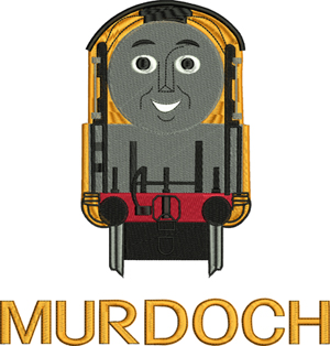 Murdoch-Machine embroidery, Murdoch, Thomas, Train, embroidery