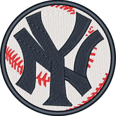 NY Yankees-NY, Yankees, New York, baseball, sports, machine embroidery