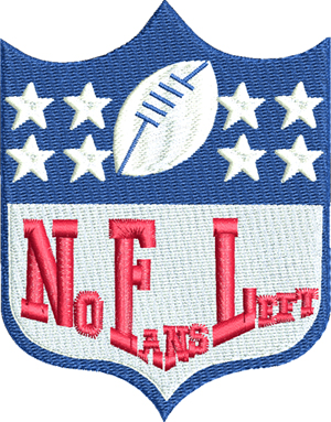 No fans-Football, fans, ball, machine embroidery, sports